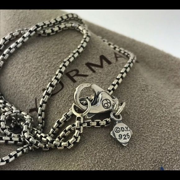 David Yurman Albion Lemon Citrine Sterling Pendant - Picture 4 of 6